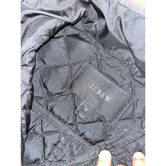 J.Crew Black Full Zip Snap Closures Puffer Down Jacket Women's Size XS - Picture 4 of 8